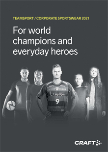 Funktionelle Materialien, recyceltes Polyester, Jacken, T-Shirts, Tops, Funktionswäsche, Footwear, Caps, ... für Damen und Herren: stöbern Sie online im PDF Katalog CRAFT Teamsport, Corporate Sportswear 2021 - deutsch PDF-Katalog CRAFT+Teamwear_Corporate-Sportswear